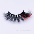 red glitter false lashes strips sparkle lash extensions